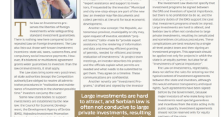 Artikel von Herrn Dr. Milan Parivodic über „The New Law on Investment“ im CorD Magazin No. 141