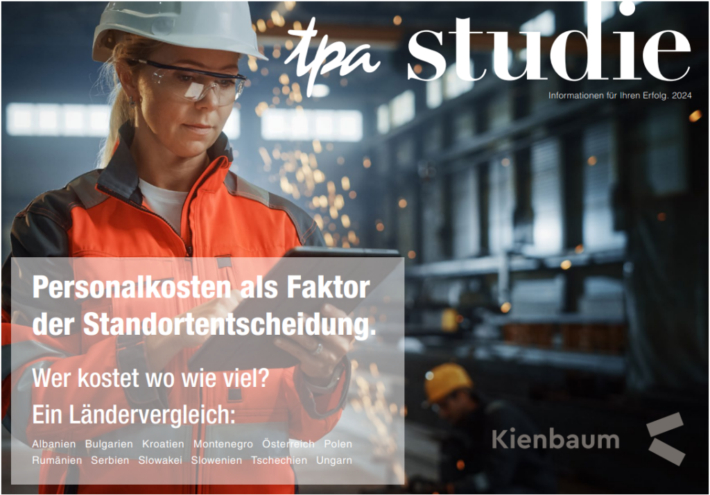 The Vienna Economic Forum Member - TPA Group - with an exciting study on the topic: Quantifying personnel costs as a factor for choosing a business location