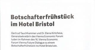 Botschafterfrühstück im Hotel Bristol